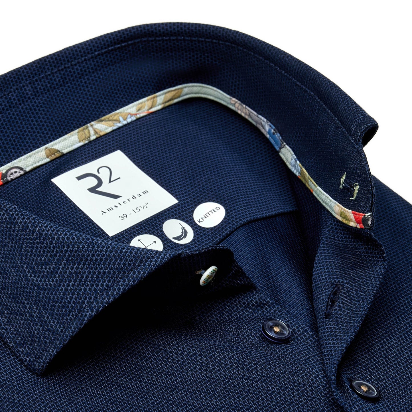 R2 Amsterdam Long Sleeve Shirt 128.wsp.001 010 - Navy 128.WSP.001_010_2