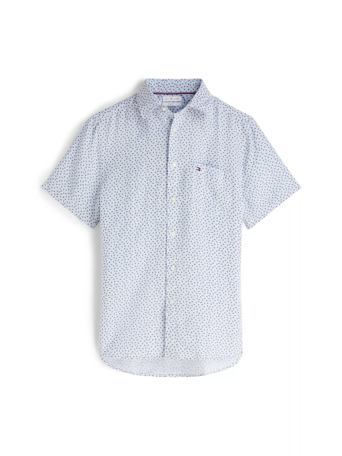 Linen Sailing Print Short Sleeve Shirt – 100% Linen Regular Fit-LB 1778145563_3011_019308_LIGHT_BLUE_alternate