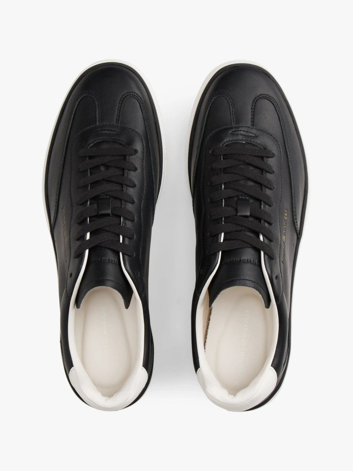 Tommy Hilfiger Luxe Metallic Logo Napa Leather Trainers-DESERT SKY 1778490148_6817_019144_DESERT_SKY_alternate