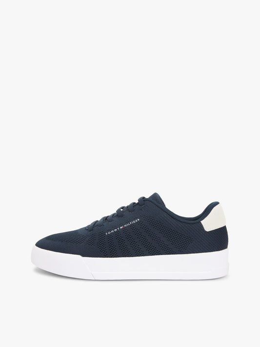 Tommy Hilfiger Logo Knit Court Trainers - Desert Sky-DESERT SKY 1778585815_051_019068_DESERT_SKY_alternate
