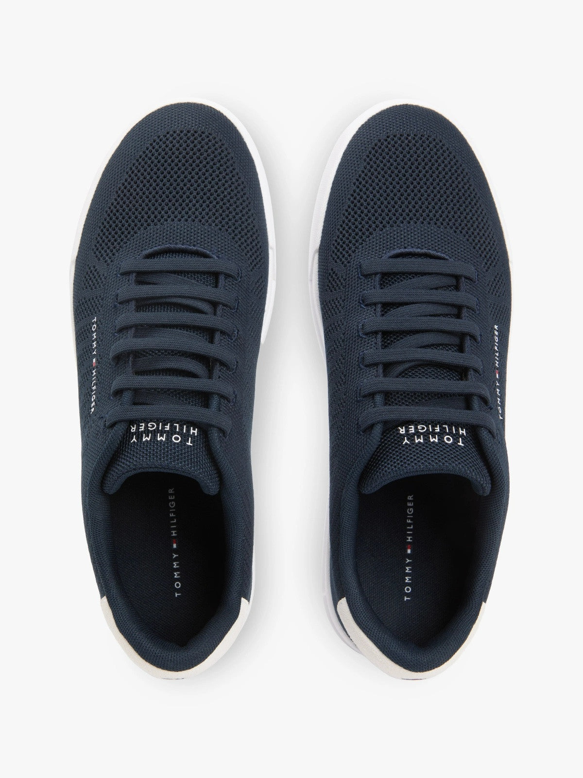 Tommy Hilfiger Logo Knit Court Trainers - Desert Sky-DESERT SKY 1778585816_7169_019068_DESERT_SKY_alternate