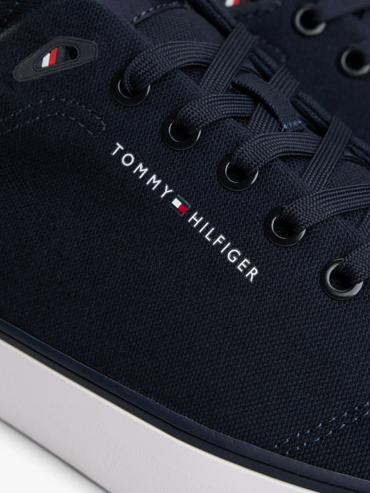 Tommy Hilfiger Logo Canvas Trainers - Desert Sky-DESERT SKY 1778588400_3925_019049_DESERT_SKY_alternate