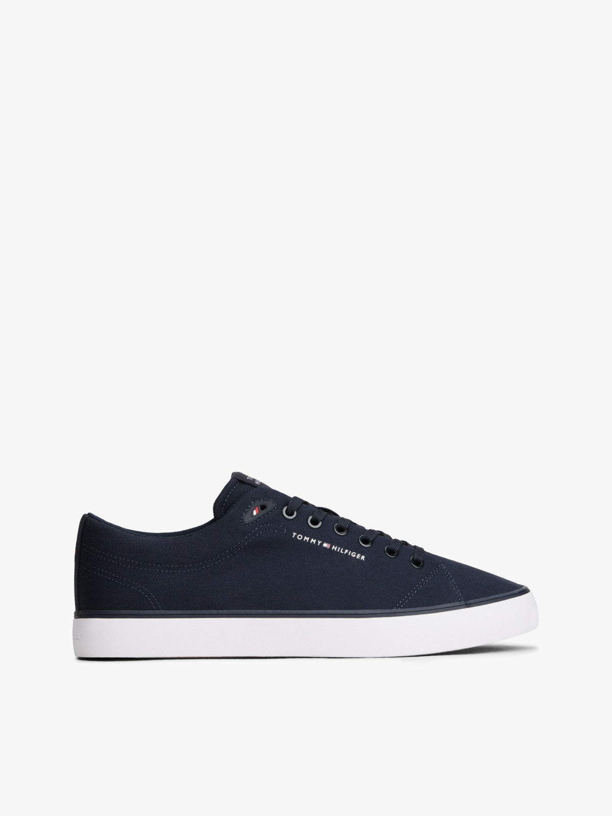 Tommy Hilfiger Logo Canvas Trainers - Desert Sky-DESERT SKY 1778588401_8904_019049_DESERT_SKY_alternate