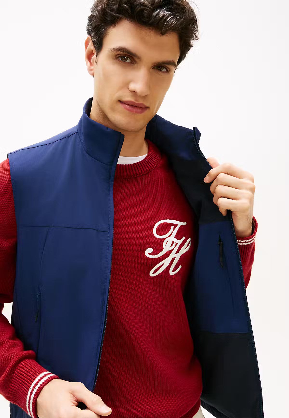 Tommy Hilfiger Lightweight Nylon Vest - Blue-CARBON NAVY 1778589049_042_019037_CARBON_NAVY_alternate
