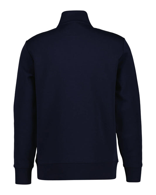 GANT Cotton Polyester Blend Crew Neck Pullover - Evening Blue 1778747245_367_018900_EVENING_BLUE_alternate