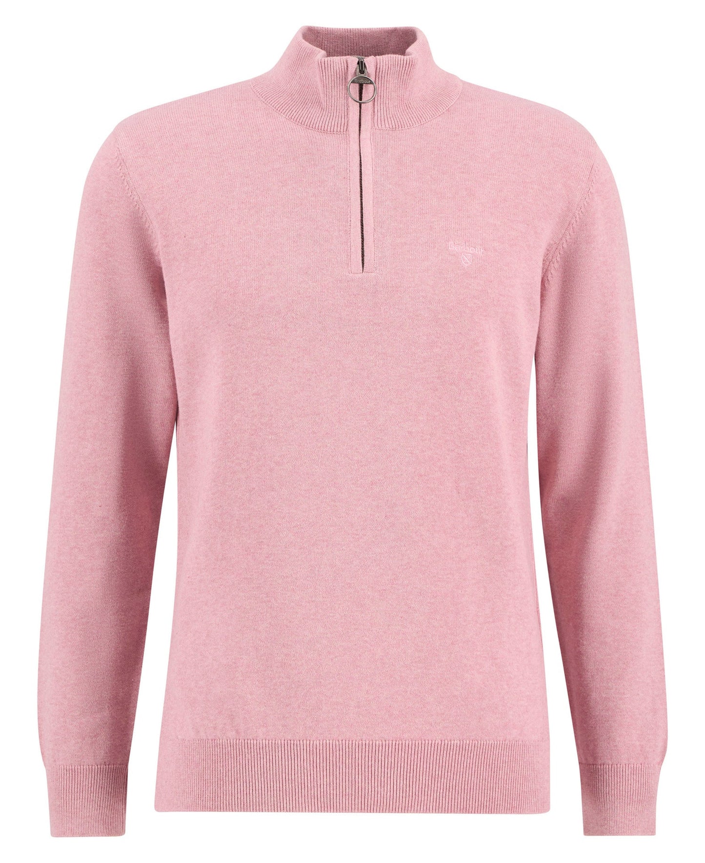 Barbour Cotton Quarter-Zip Jumper - Pink-PINK 1779092305_8002_018775_PINK_alternate
