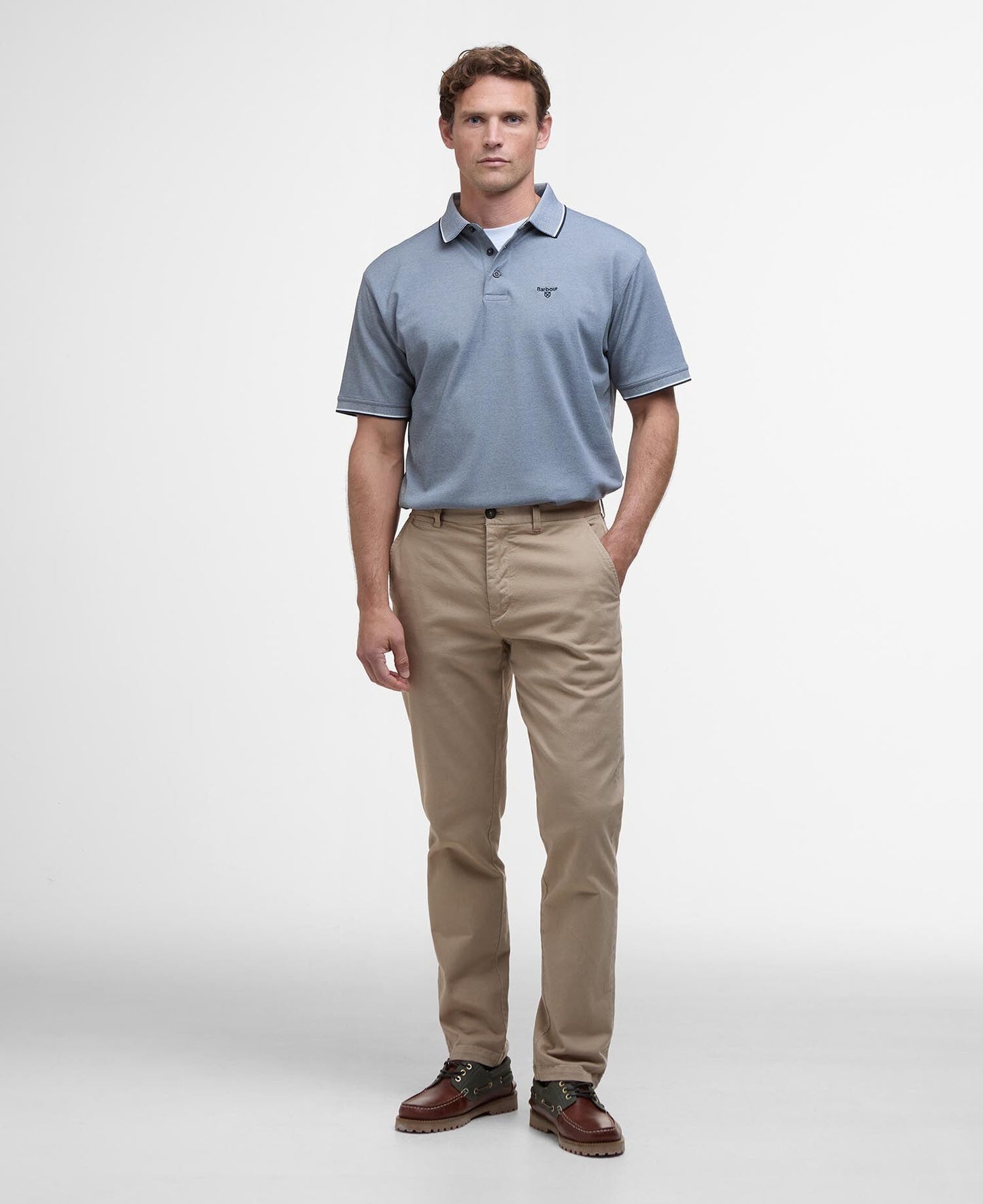 Barbour Heydon Performance Short-Sleeved Polo Shirt - Navy-NAVY 1779092499_4608_018776_NAVY_alternate