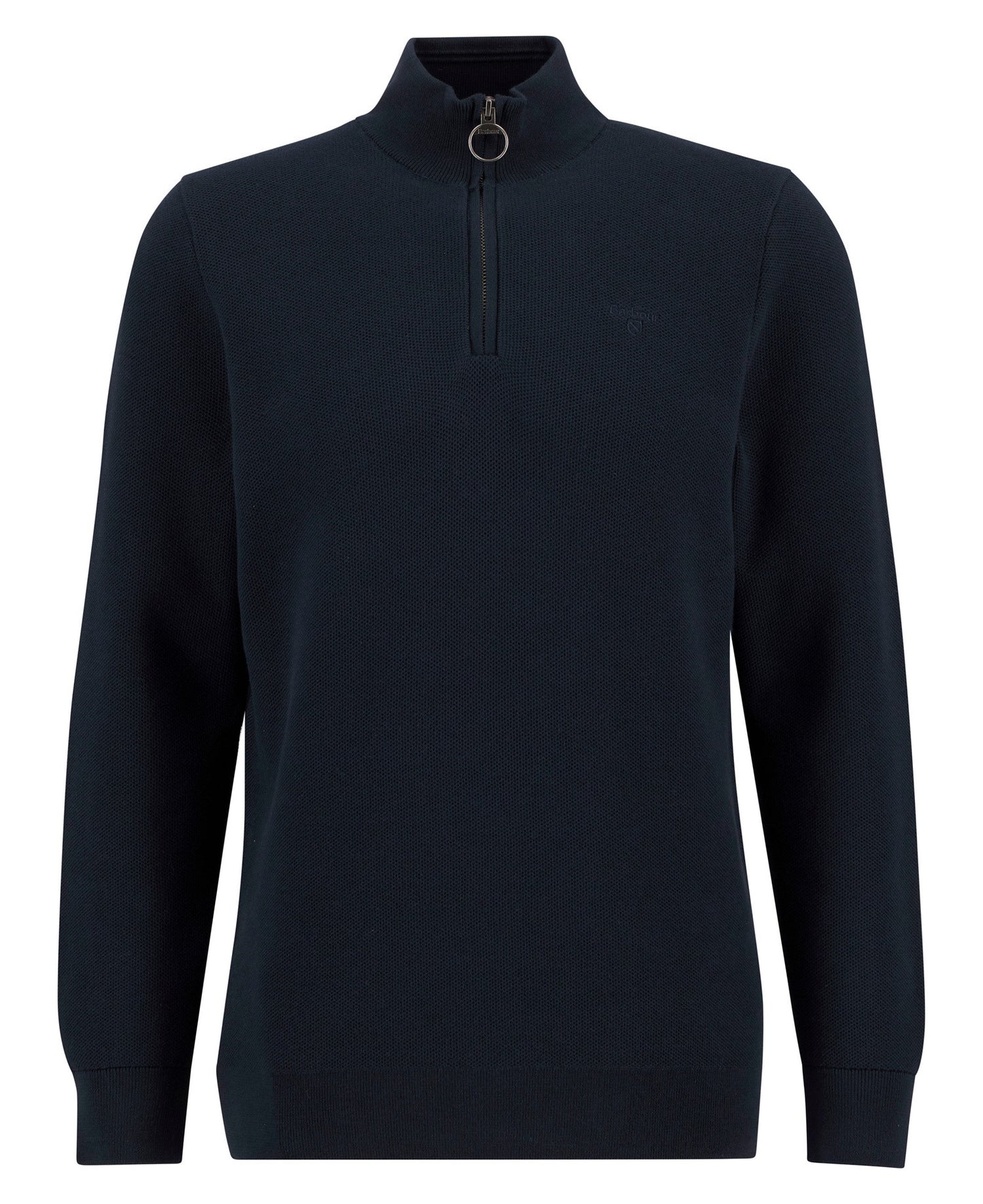 Barbour Essential Honeycomb Quarter-Zip Jumper - Navy-NAVY 1779092875_8777_018778_NAVY_alternate