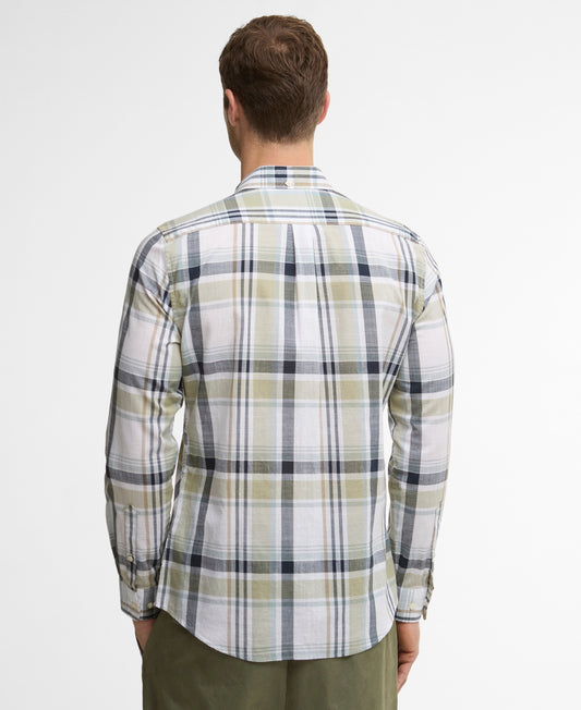 Barbour Kidd Large Scale Highland Check Tailored Long-Sleeved Shirt - Green-GREEN 1779177820_5008_018787_GREEN_alternate