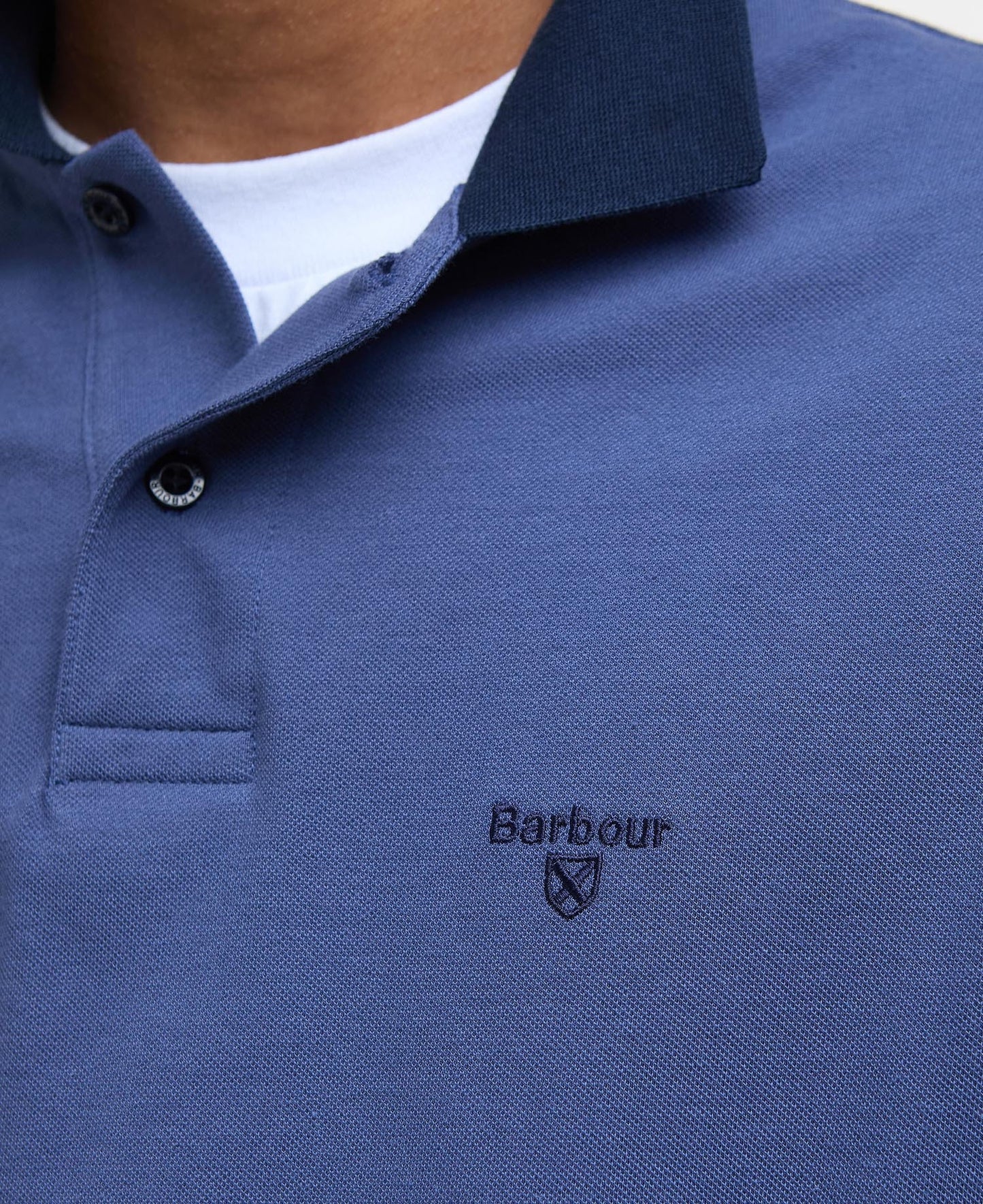 Barbour Lynmouth Tipped Short-Sleeved Polo Shirt - Blue-OCEAN 1779178046_592_018824_OCEAN_alternate