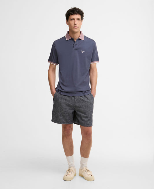 Barbour Cornsay Tipped Short-Sleeved Polo Shirt - Washed Navy 1779178847_1859_019154_NAVY_alternate