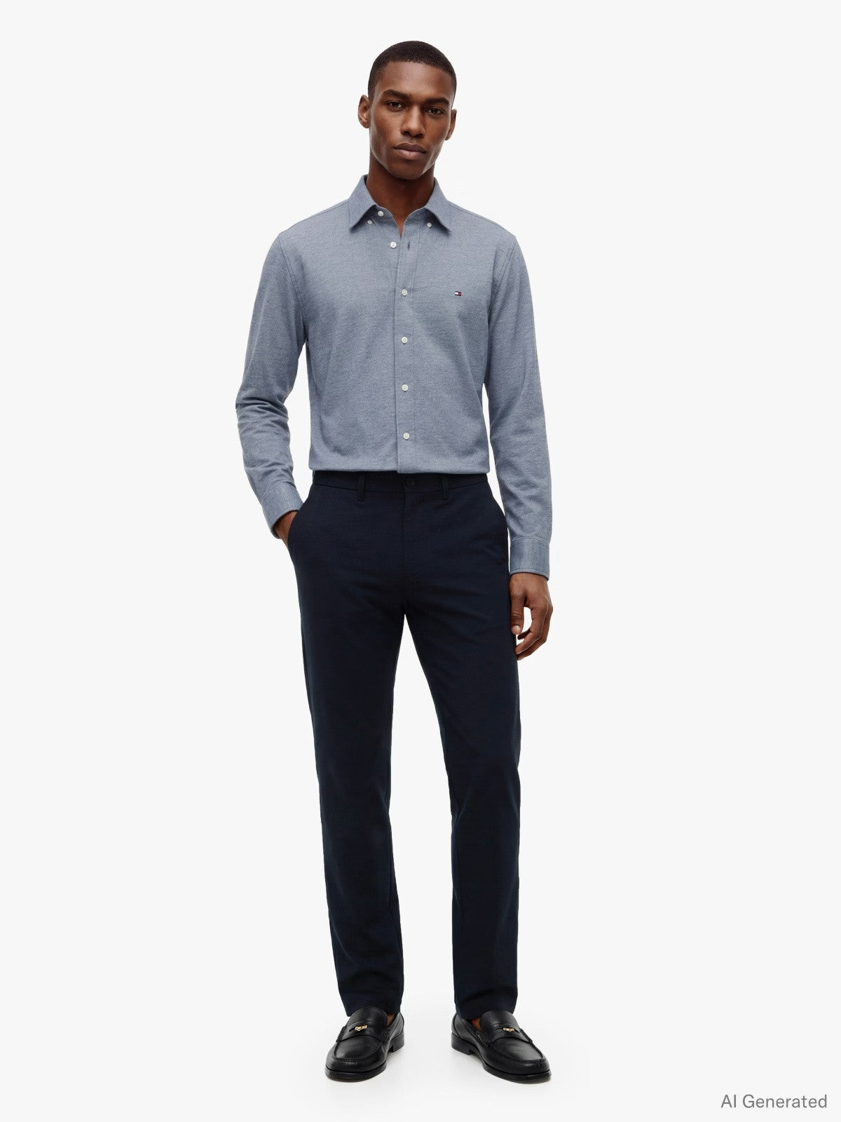 Tommy Hilfiger Performance Denton Technical Straight Leg Chinos — Navy Blue 1779793625_528_019389_SHORT_alternate