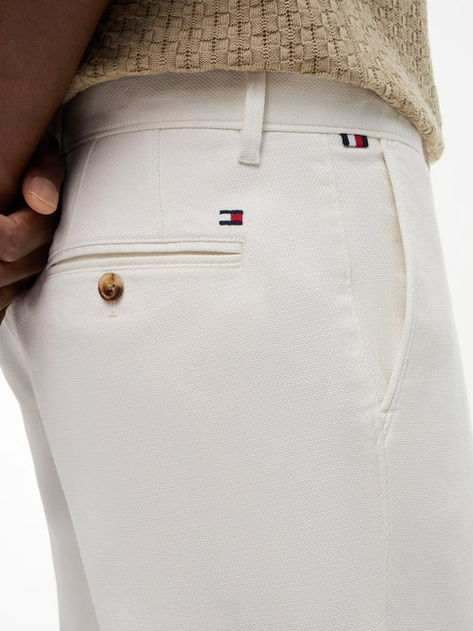 Tommy Hilfiger Denton Open Structure Straight Fit Trousers — Ivory Petal-SHORT 1779793918_1598_019388_SHORT_alternate