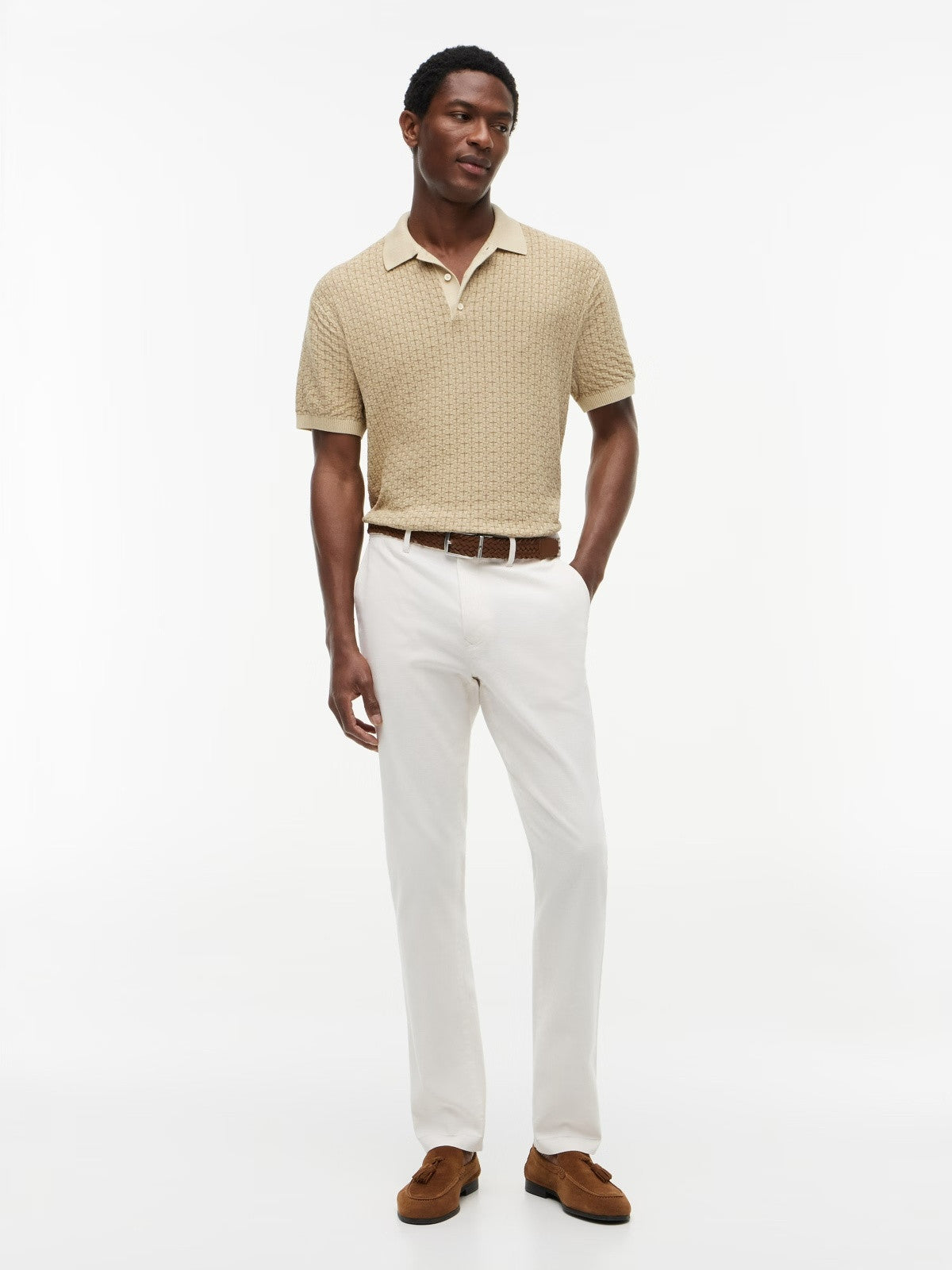 Tommy Hilfiger Denton Open Structure Straight Fit Trousers — Ivory Petal-SHORT 1779793918_907_019388_SHORT_alternate