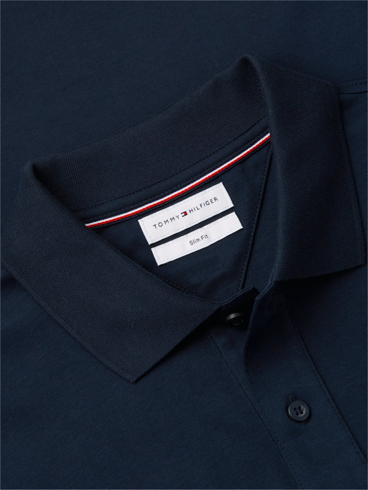 Tommy Hilfiger Liquid Flag Cuff Slim Polo - Desert Sky-DESERT SKY 1780666576_9075_019478_DESERT_SKY_alternate