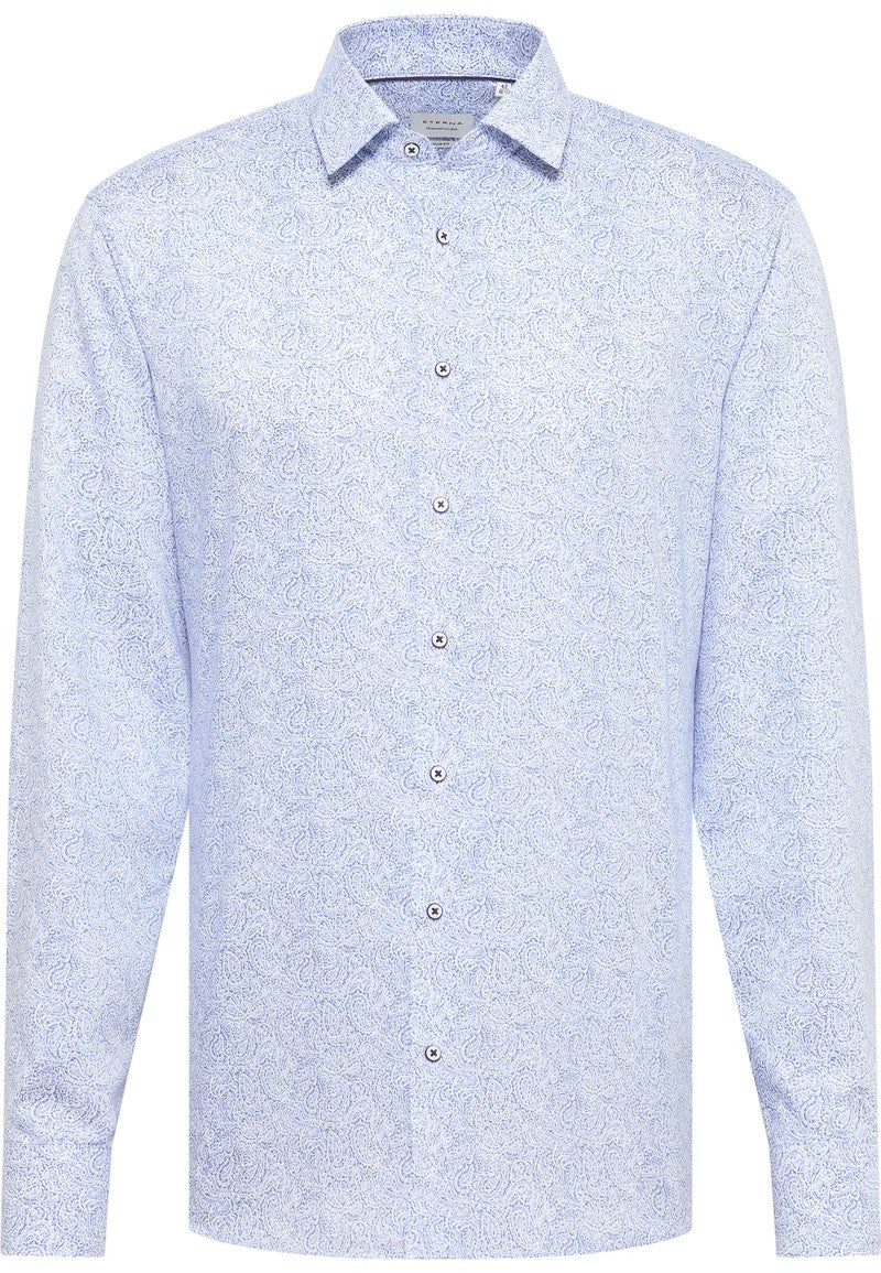 Eterna SLIM FIT Shirt 1020 f171 11 - light blue printed 1SH17728_01-11_bueste_big