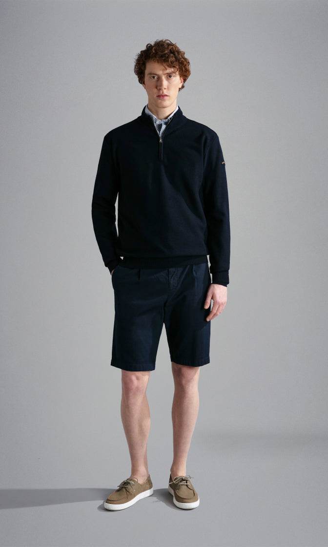 Paul & Shark Zipped Wool pullover 24411630 - Dark Blue 24411630-50-1