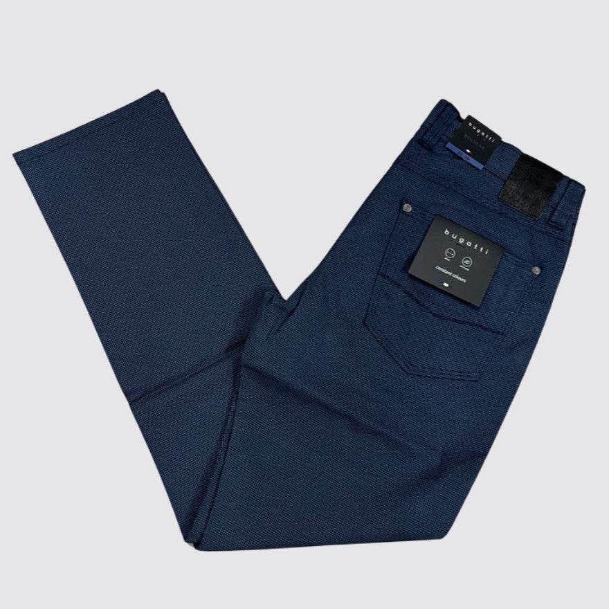 Bugatti Cotton Chinos 3020 56559C - Navy 3020-56559C-370-1