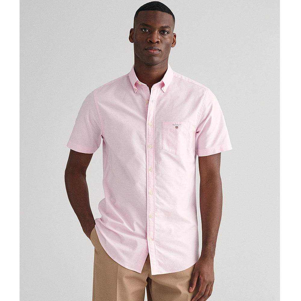 Regular SS Oxford Shirt - Pink 3046001-pin-1