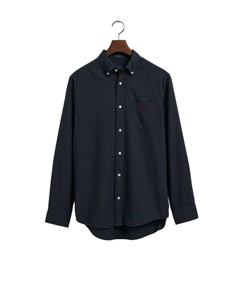 GANT Gingham Twill Shirt - Forest Green 3220086-338