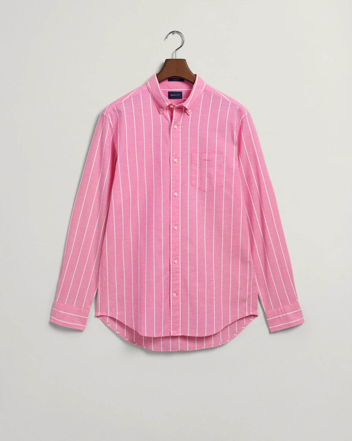 Gant Regular Fit Striped Oxford Shirt - Pink 3230037-606-6