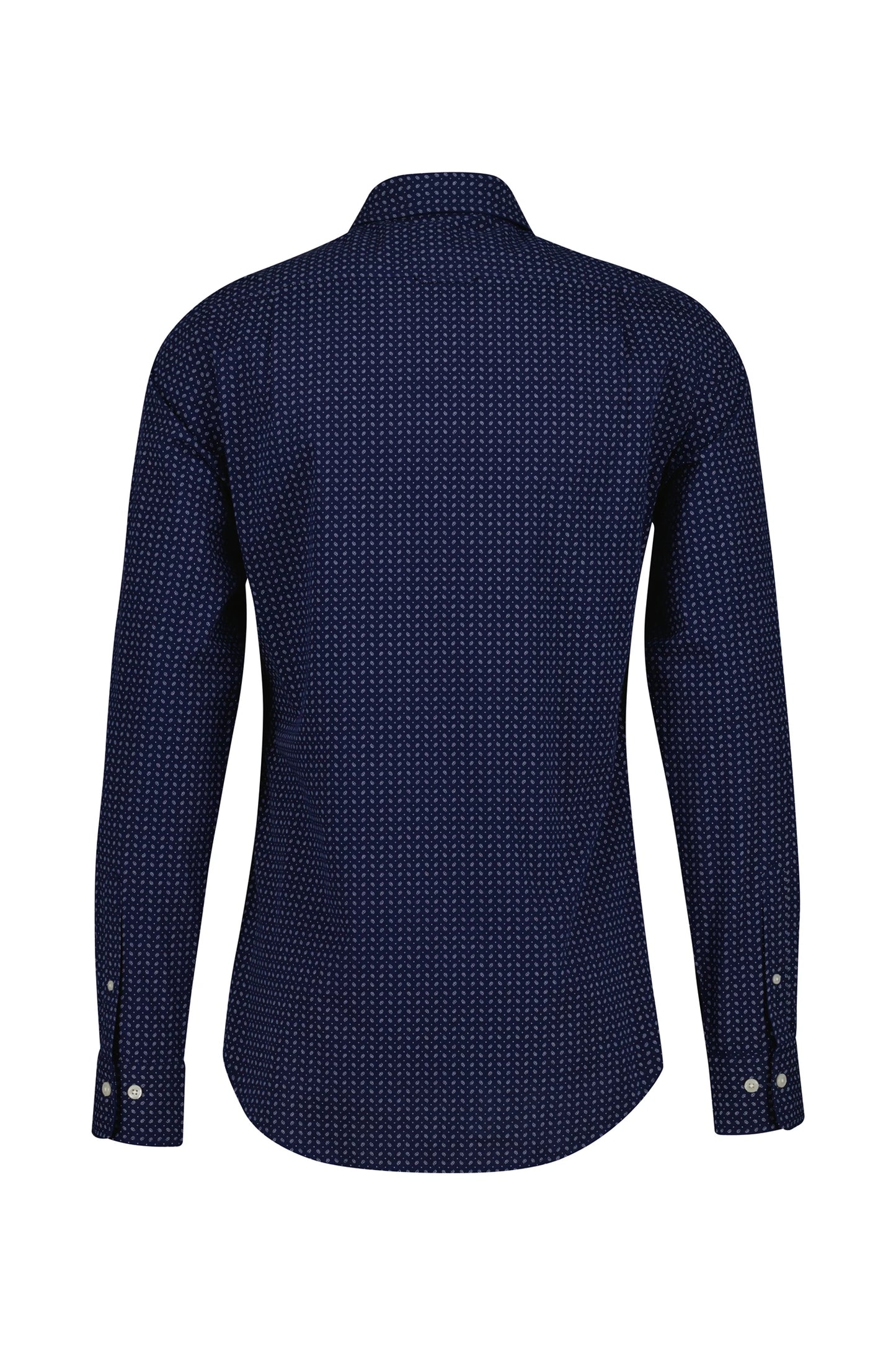 Gant Slim Micro Print Shirt - Classic Blue 32502204092