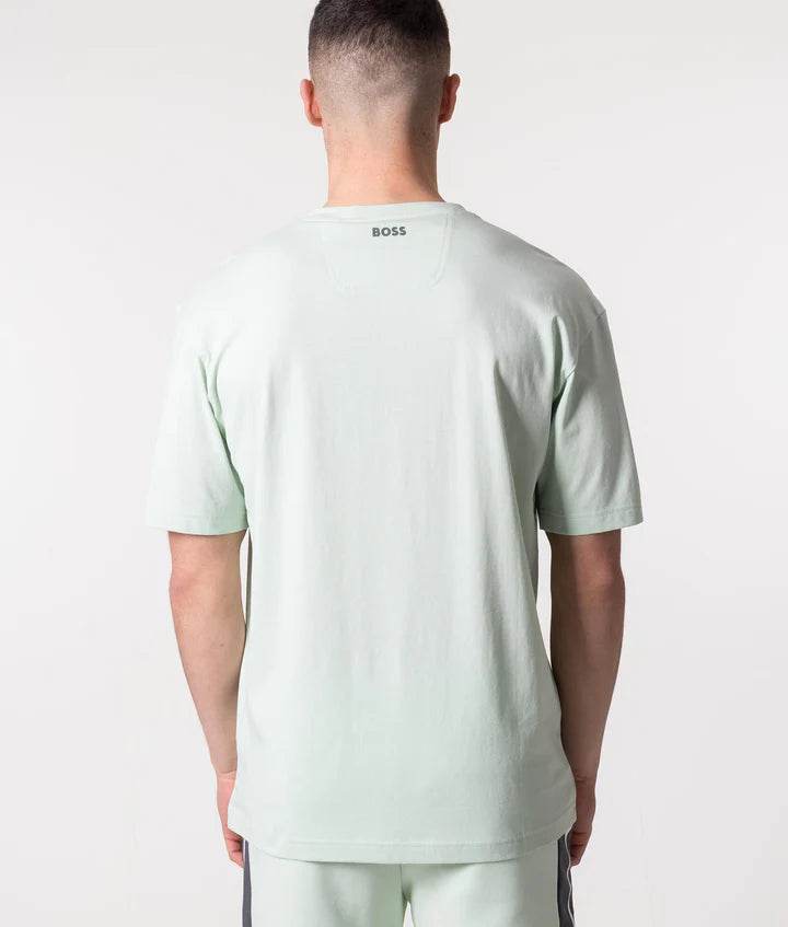Hugo Boss Relaxed Fit Colour-Block Logo T-Shirt - Open Green 50466295-361-2