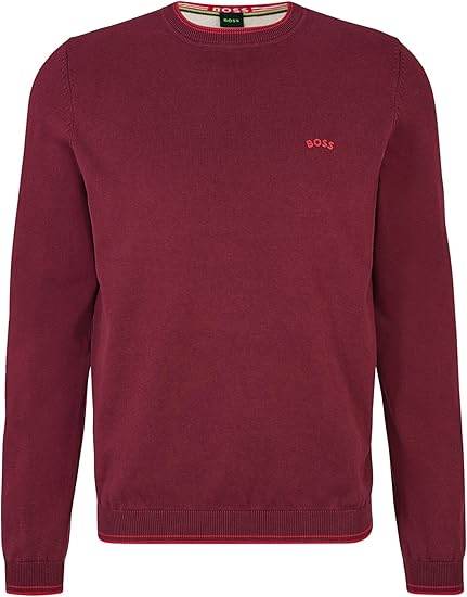 Hugo Boss Ritom Crew Neck Jumper - Dark Pink 50475068-1