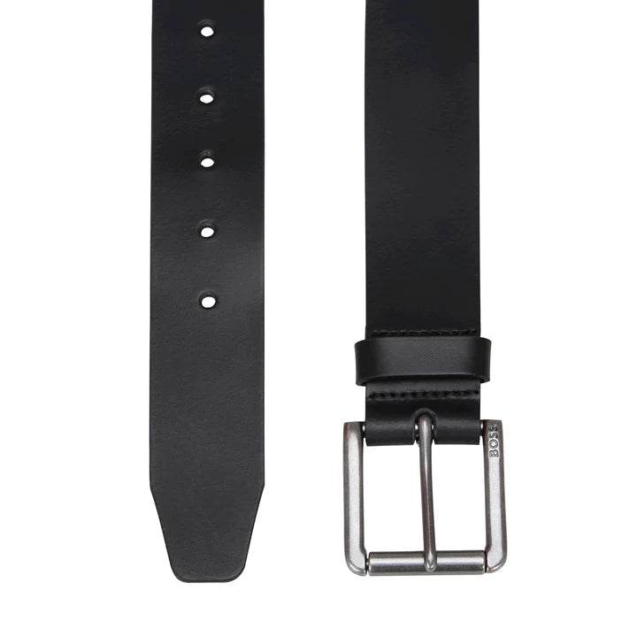 Hugo Boss Leather Belt With Branded Pin Buckle - Black 50491889-001-2