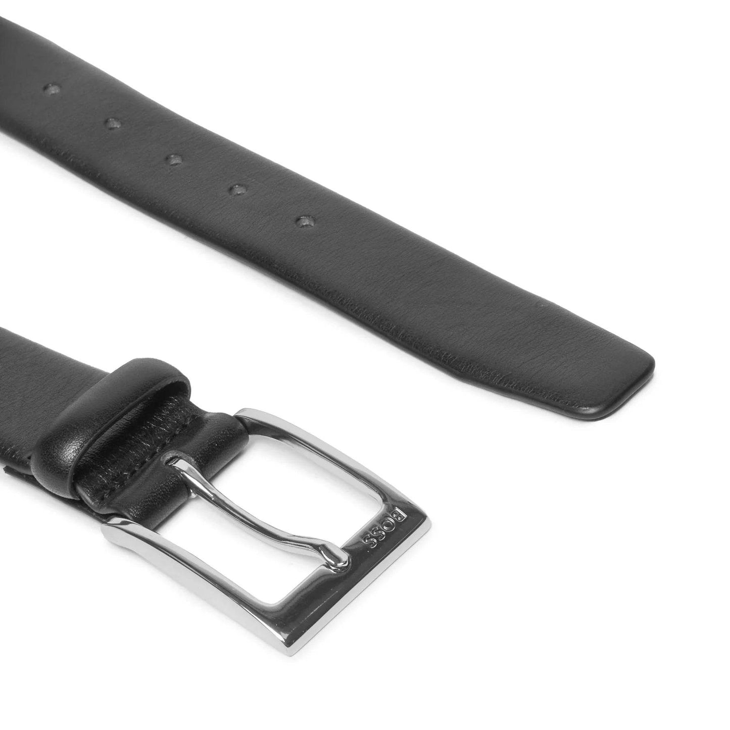 Hugo Boss Leather Belt Evan Sz35 - Black 50503351-001-2