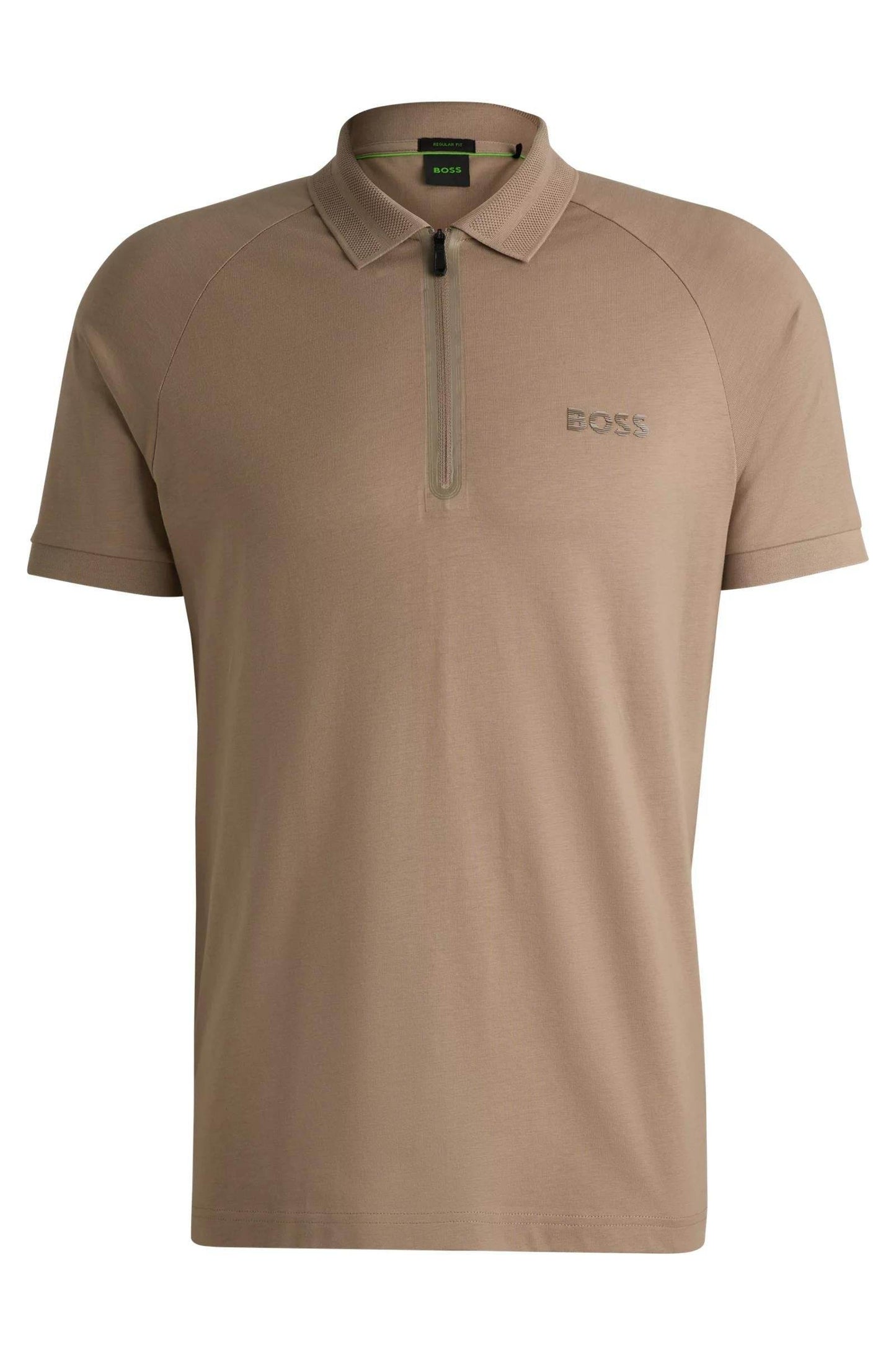 Hugo Boss Cotton-jersey Polo Shirt With Mirror-effect Logo - Light Green 50525119-334-5