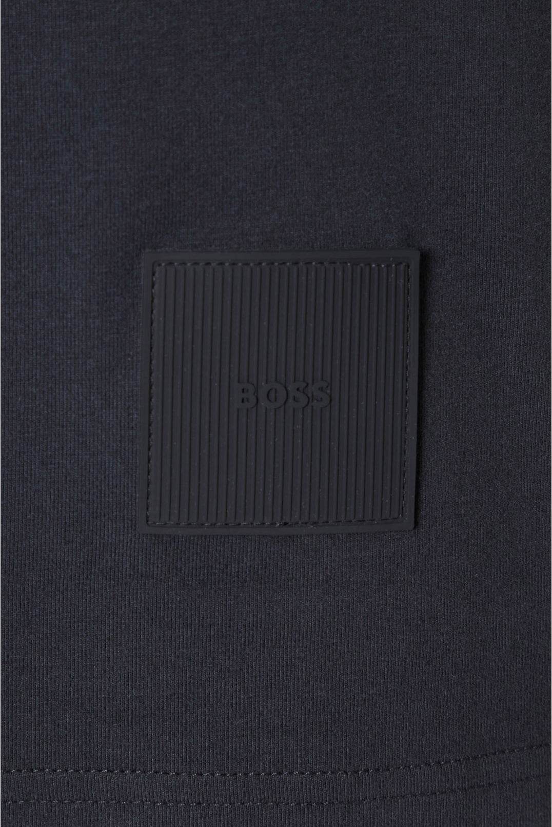 Hugo Boss Stretch-cotton T-shirt With Embroidered Logo - Dark Blue 50535390-402-3