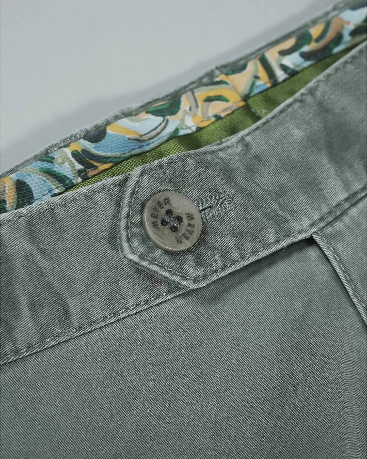 Meyer 223 Oslo Cotton Trousers 1-5054/25 - Green 5054-25-2