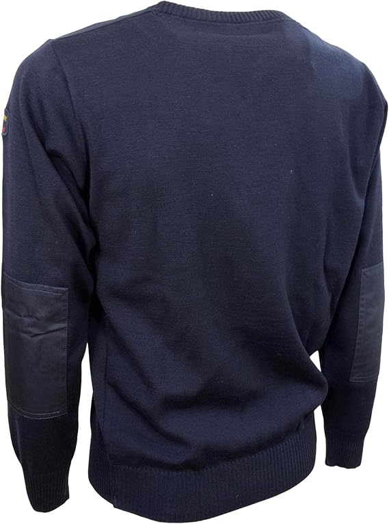 Paul & Shark Iconic Badge V-Neck Wool Sweater C0p1027 - Navy C0p10270502