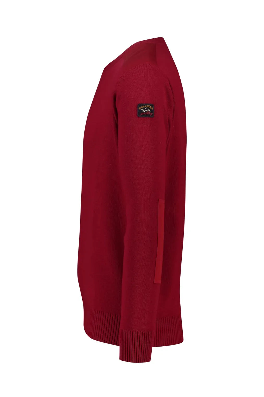 Paul & Shark Merino Wool V-neck Sweater C0P1027 - Dark Red C0p10278133