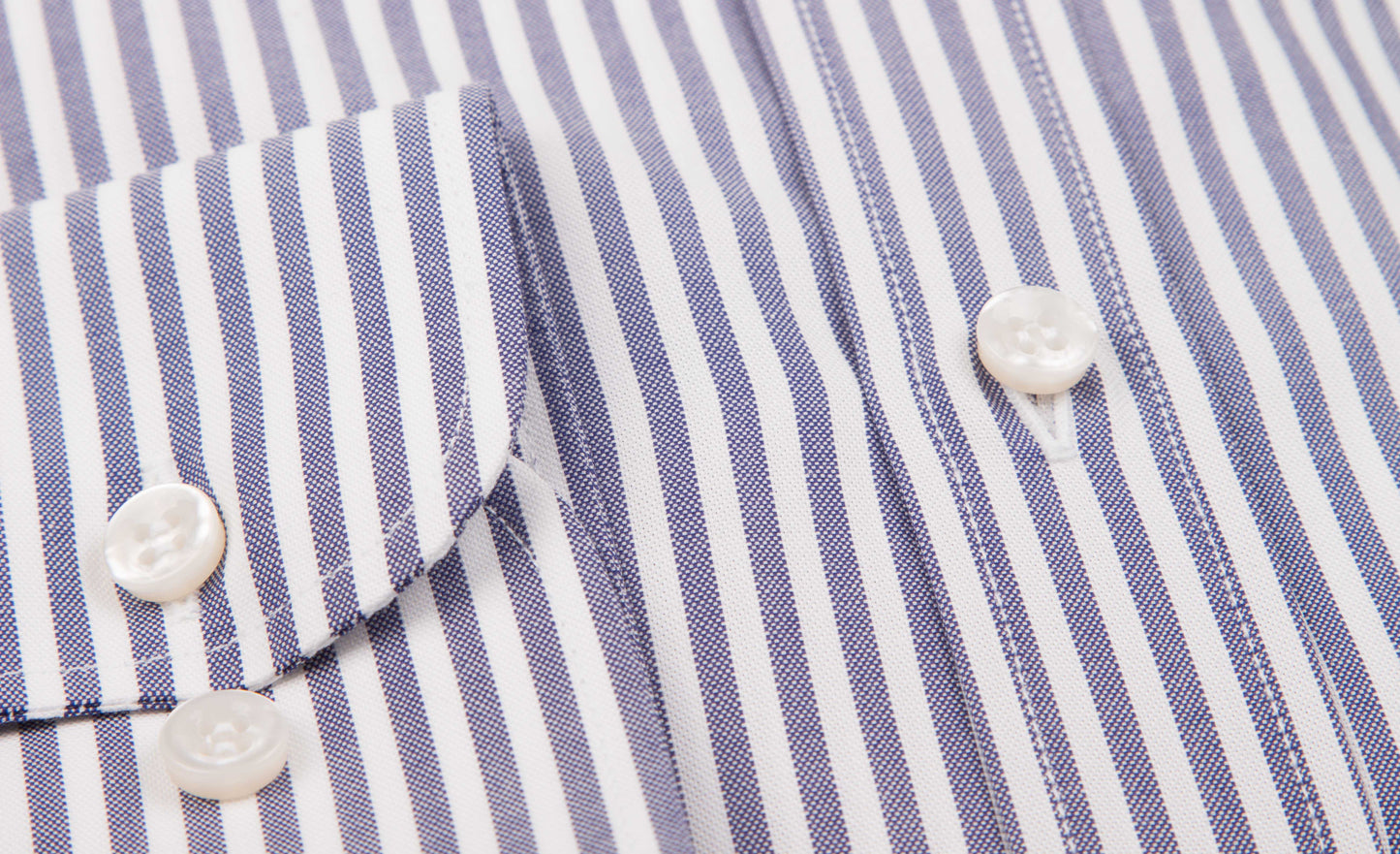 Paul & Shark Shark Basic Oxford Stripe Shirt - Navy C0p3006004-2
