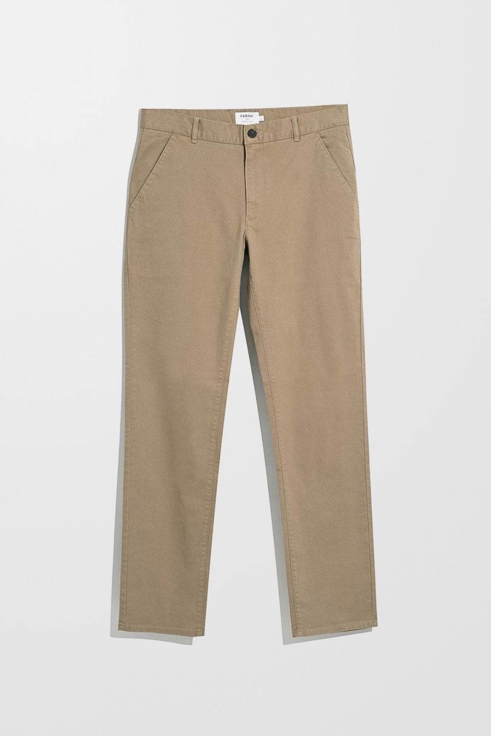 Farah Elm Slim Fit Chinos - Beige F4BFE052-223-1