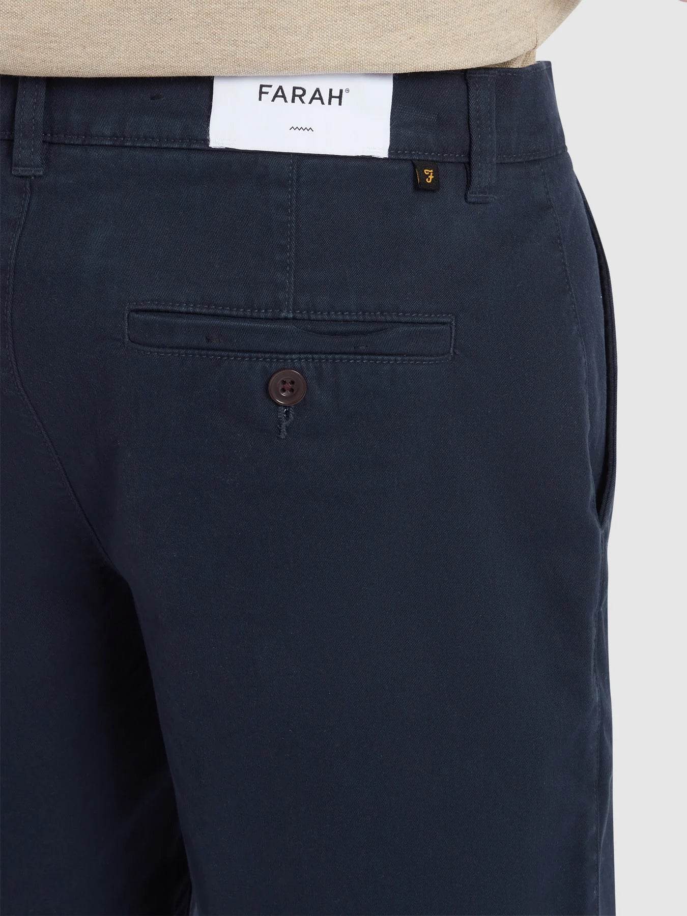 Farah Hawk Chino Shorts - True Navy F4HSF059-412-4