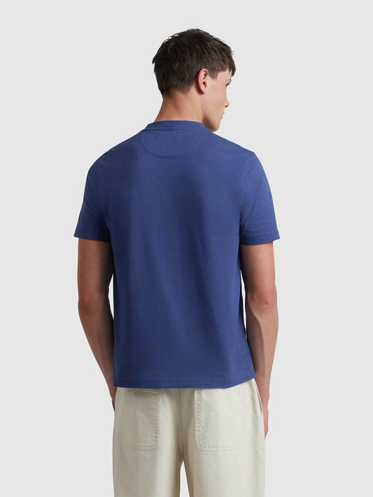 Farah Danny Regular Fit Organic Cotton T-Shirt - Sigil Blue F4KFD040_415-3