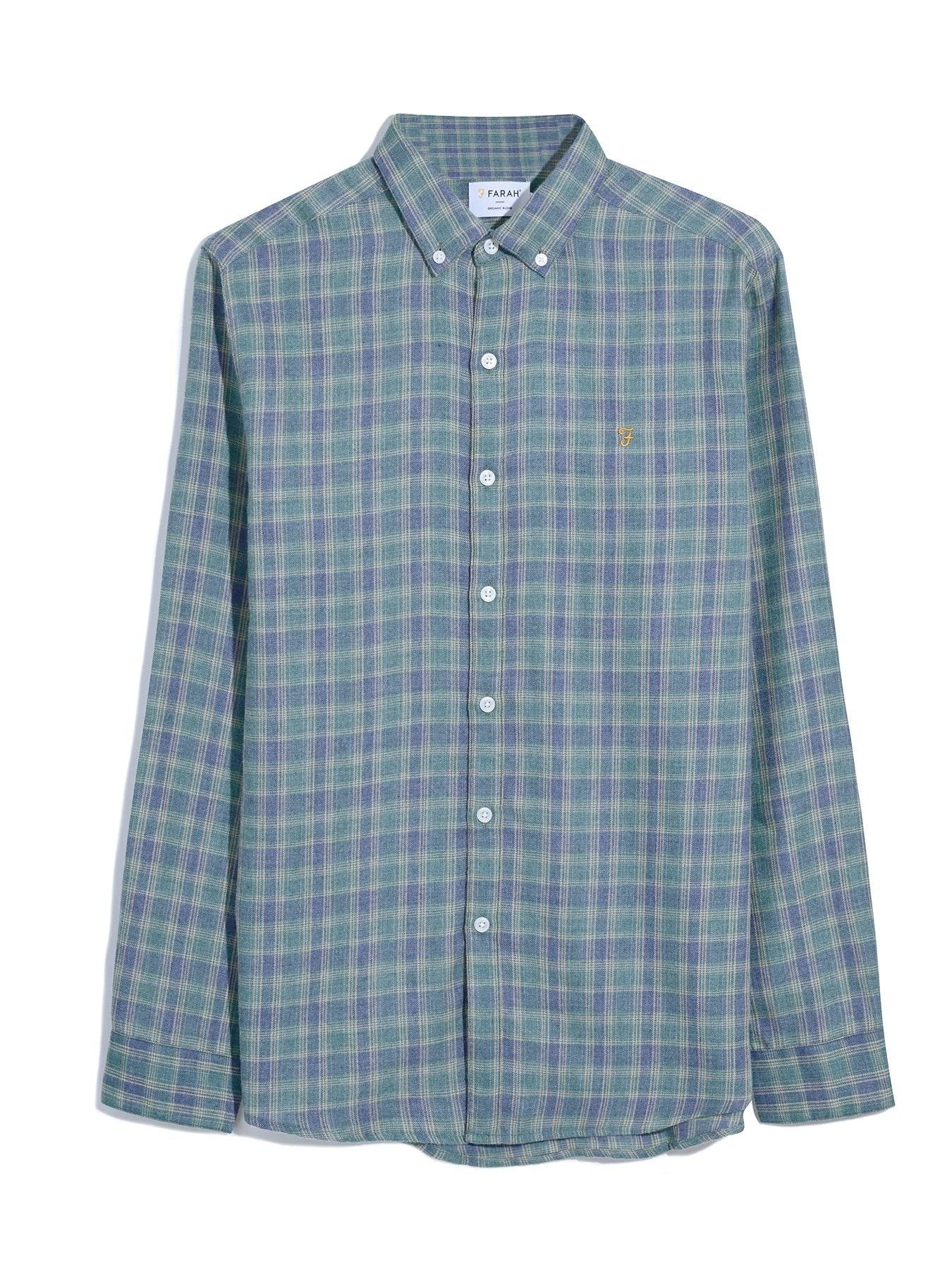 Farah Hamilton Check Shirt - Mallard Green F4WSF049_347_1800x1800_8f94fcf7-4641-49ca-836c-8425a51e0850