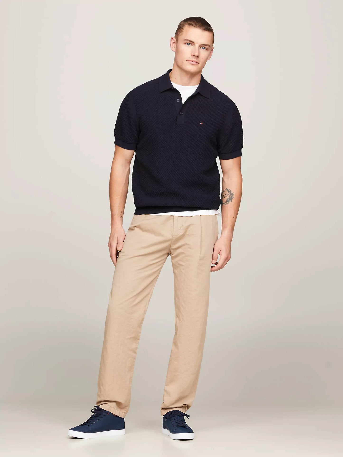 Tommy Hilfiger Essential Signature Tape Trainers - Desert Sky FM0FM04946_DW5_alternate7_ay