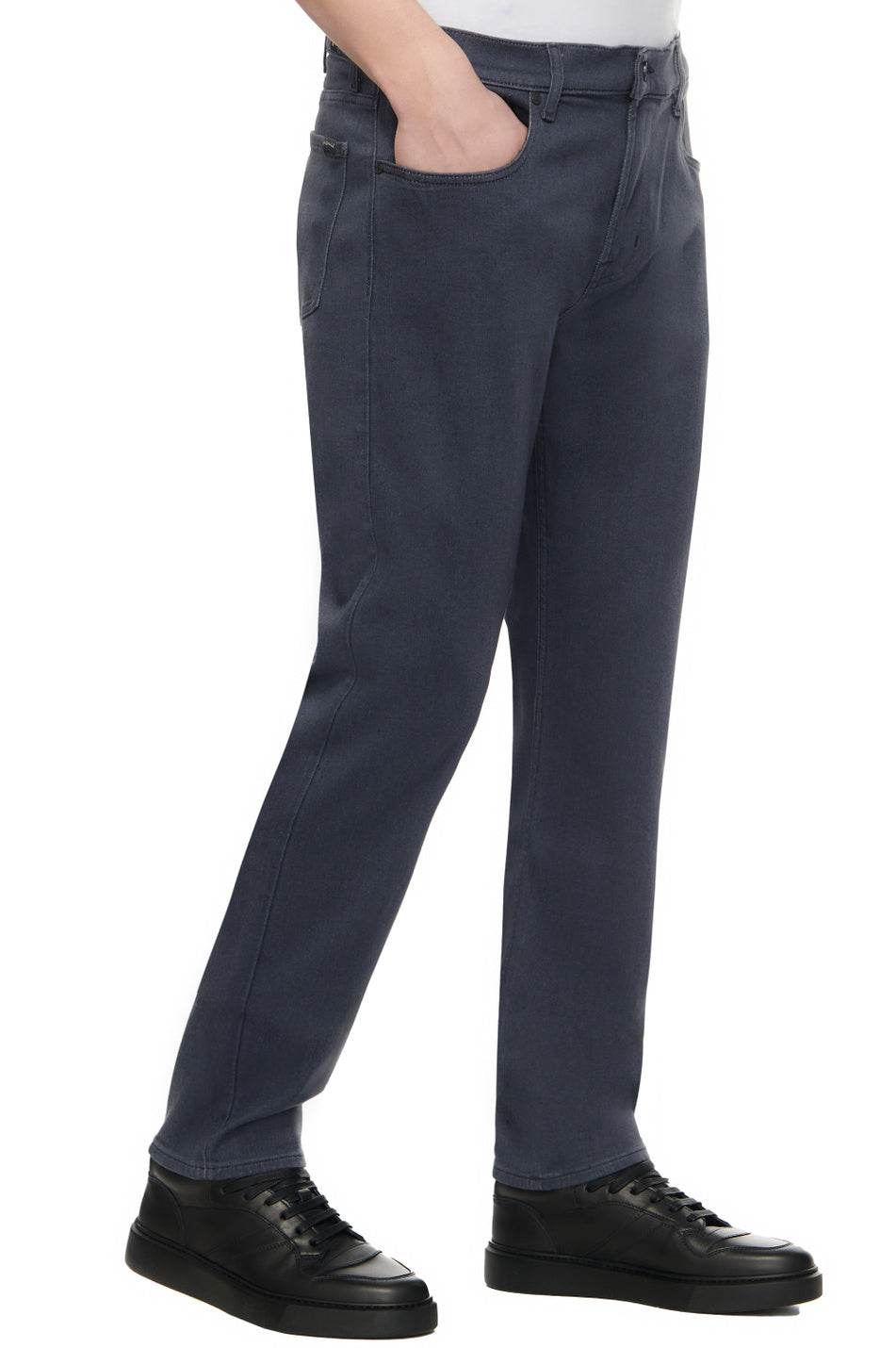 7 For All Mankind Slimmy Tapered Luxe Performance Plus Dark Grey JSMXD280BG-2