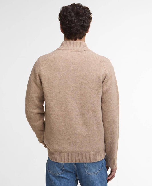 Barbour Grangetown Half-Zip Jumper - Washed Stone MKN1653ST17_04back