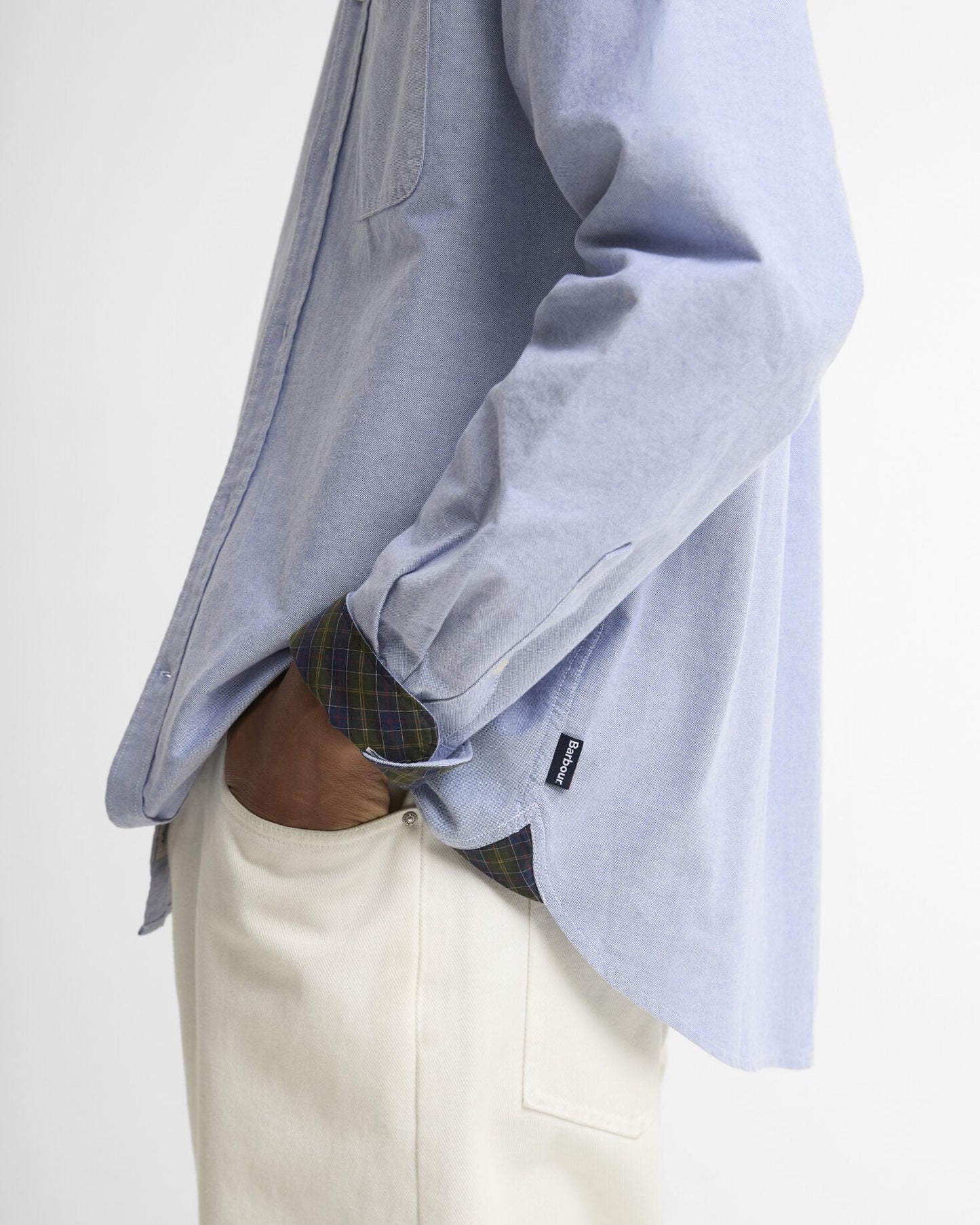 Barbour Authentic Oxford Shirt Blue - detail