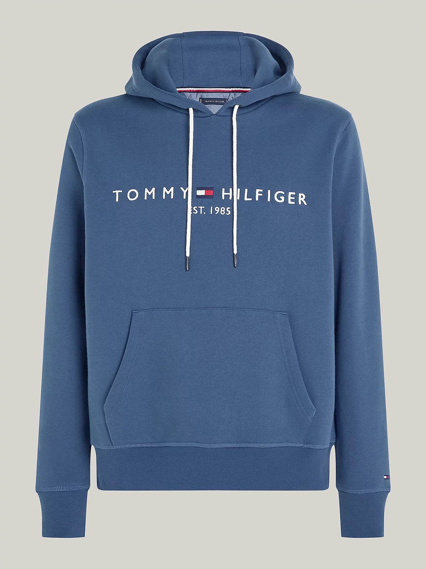 Tommy Hilfiger Drawstring Logo Embroidery Hoody - Sea Blue MW0MW11599_DBZ_alternate4