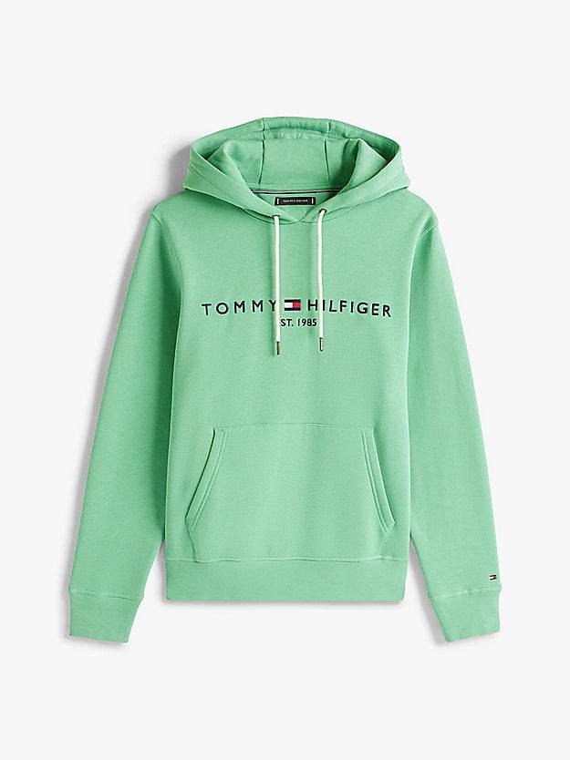 Tommy Hilfiger Logo Embroidery Drawstring Hoody - Fort Green MW0MW11599_L3J_alternate4