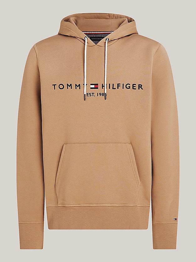 Tommy Hilfiger Logo Embroidery Drawstring Hoody - Brown MW0MW11599_RBC_alternate4