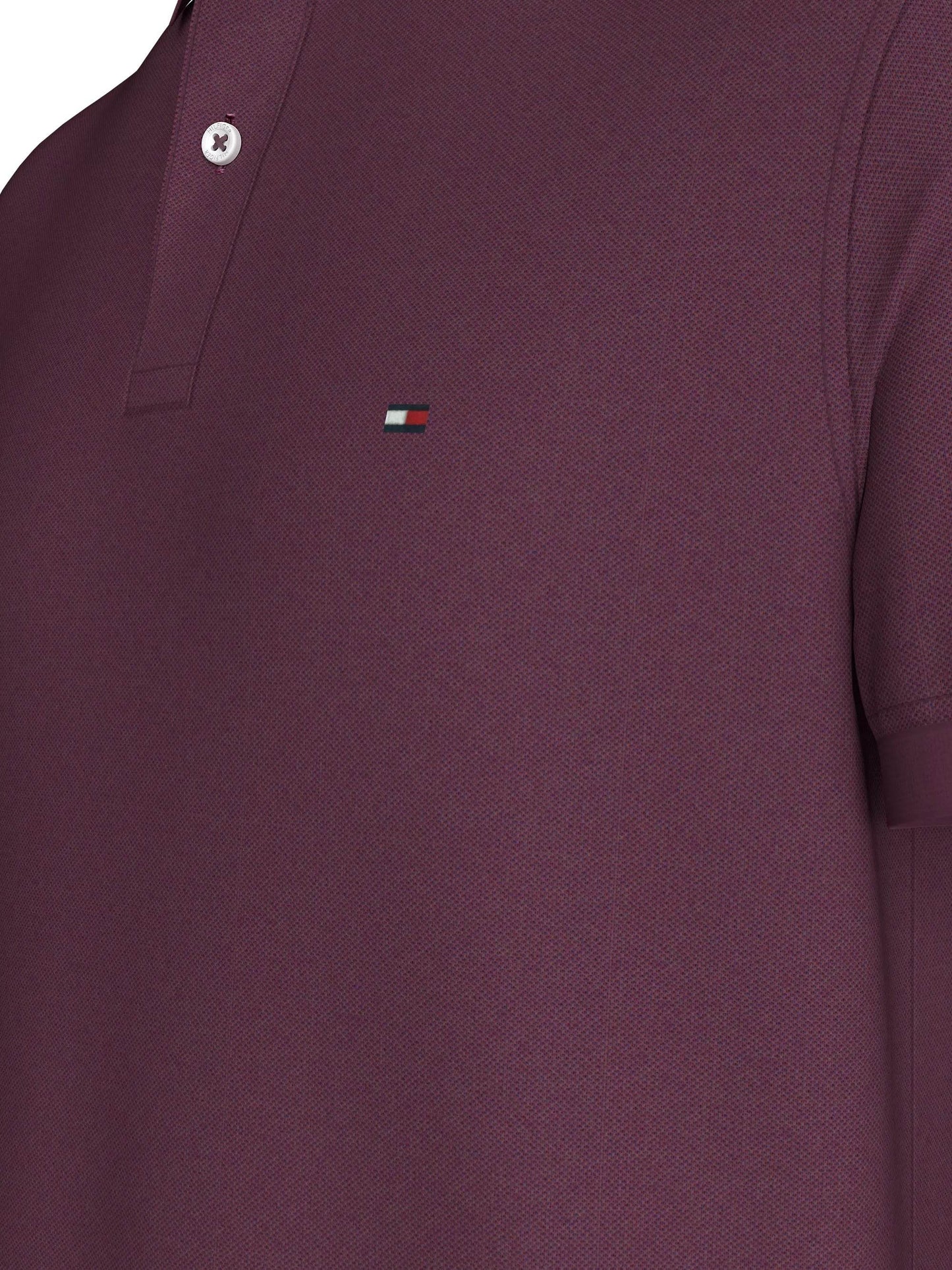 Tommy Hilfiger Flag Embroidery Regular Polo Shirt - Plum MW0MW17770VU0_D3_C4301