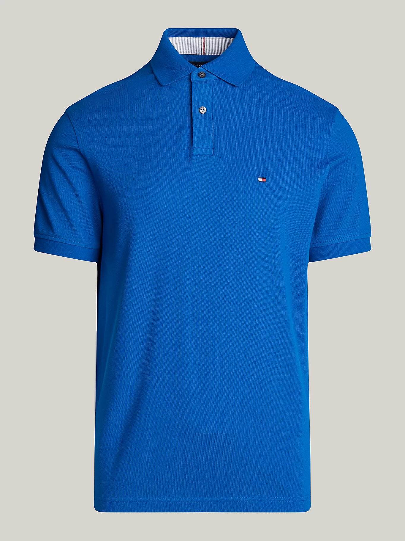Tommy Hilfiger Flag Embroidery Regular Polo Shirt - Vibrant Indigo MW0MW17770_C3D_alternate4