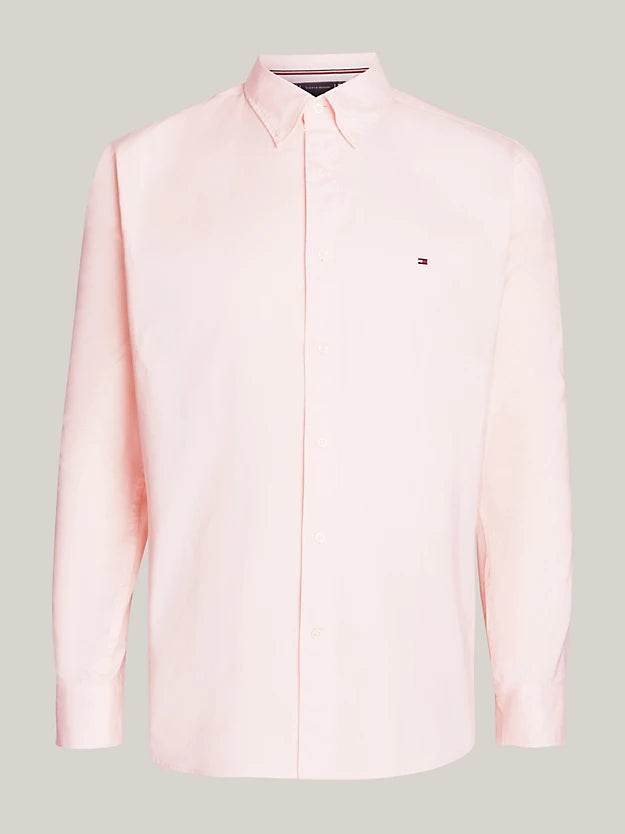 Tommy Hilfiger Th Flex Regular Fit Poplin Shirt - Pink Crystal MW0MW30934_TJS_alternate4
